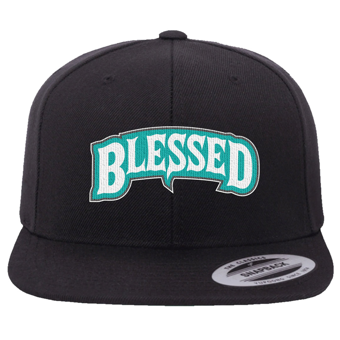 Stadium Green 95s Snapback Hat | Blessed Arch, Black