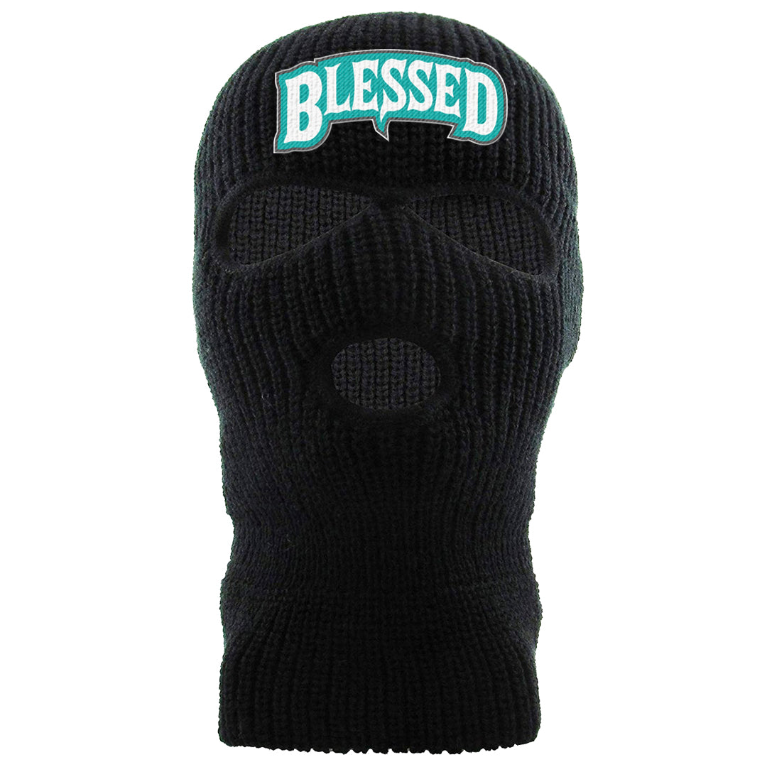 Stadium Green 95s Ski Mask | Blessed Arch, Black