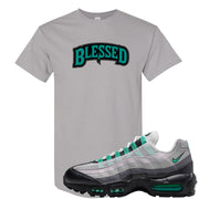 Stadium Green 95s T Shirt | Blessed Arch, Gravel