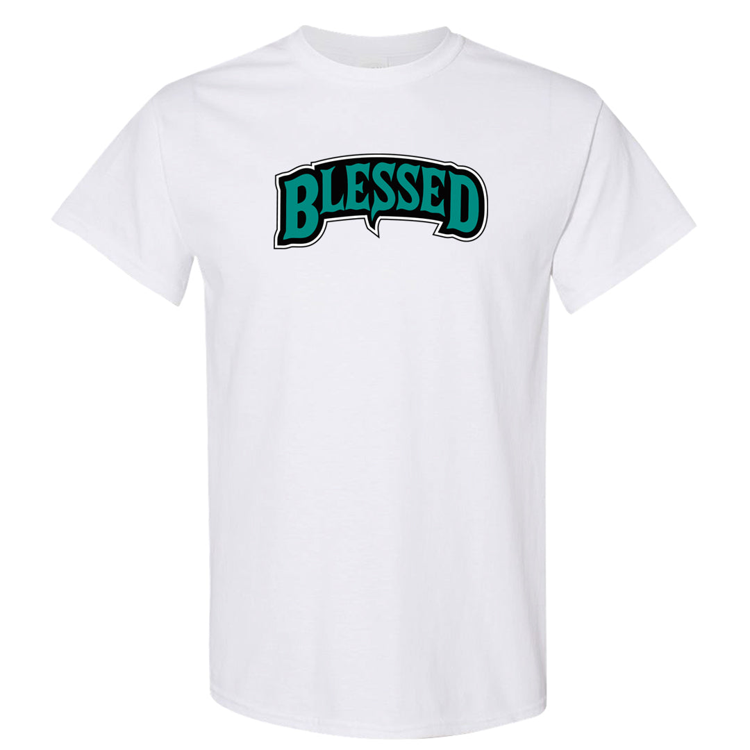 Stadium Green 95s T Shirt | Blessed Arch, White