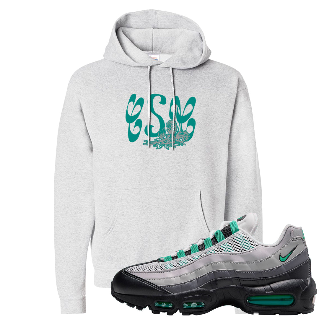 Stadium Green 95s Hoodie | Certified Sneakerhead, Ash