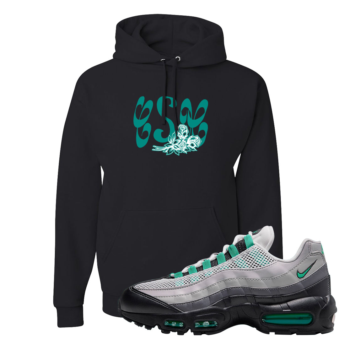 Stadium Green 95s Hoodie | Certified Sneakerhead, Black