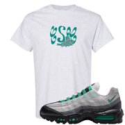 Stadium Green 95s T Shirt | Certified Sneakerhead, Ash