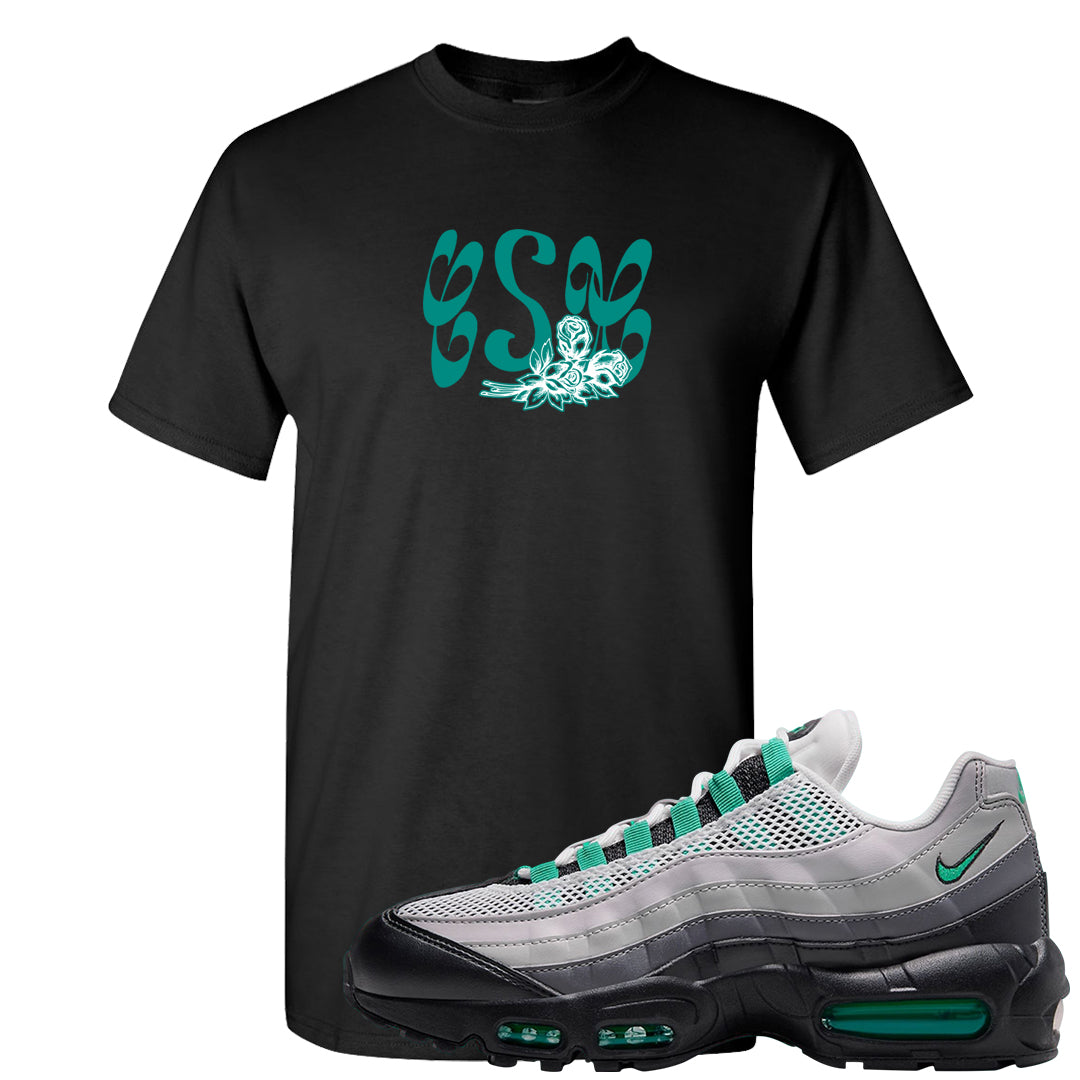 Stadium Green 95s T Shirt | Certified Sneakerhead, Black