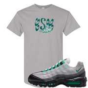 Stadium Green 95s T Shirt | Certified Sneakerhead, Gravel
