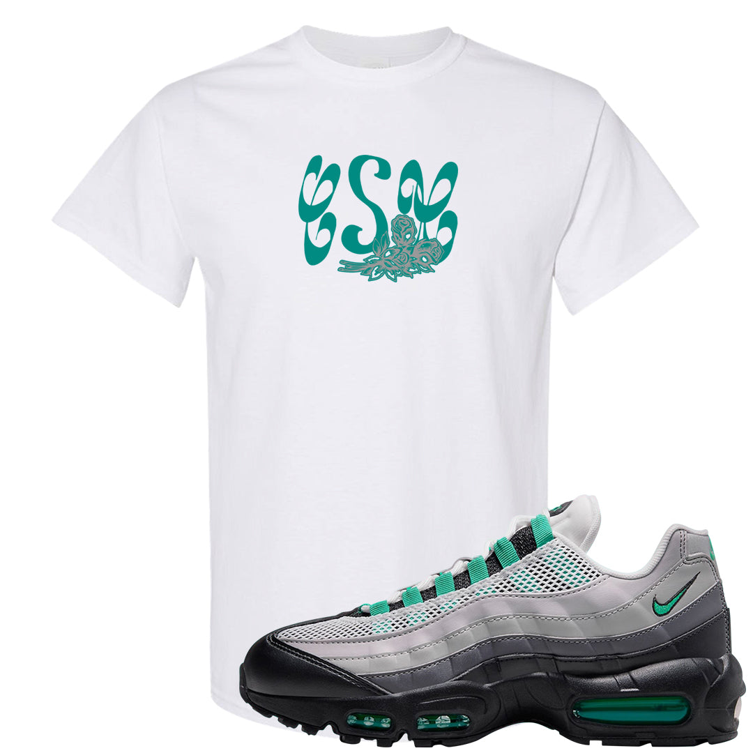 Stadium Green 95s T Shirt | Certified Sneakerhead, White