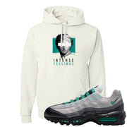 Stadium Green 95s Hoodie | Intense Feelings, White