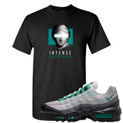 Stadium Green 95s T Shirt | Intense Feelings, Black