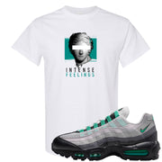 Stadium Green 95s T Shirt | Intense Feelings, White