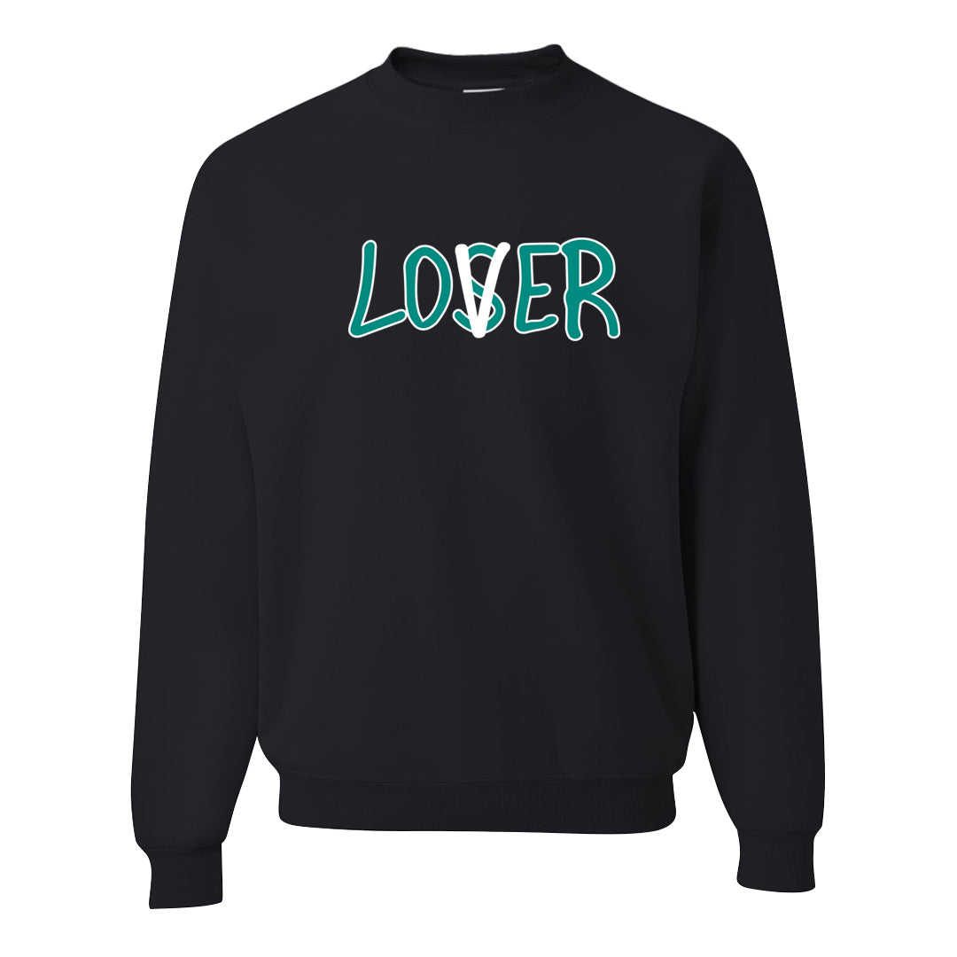 Stadium Green 95s Crewneck Sweatshirt | Lover, Black