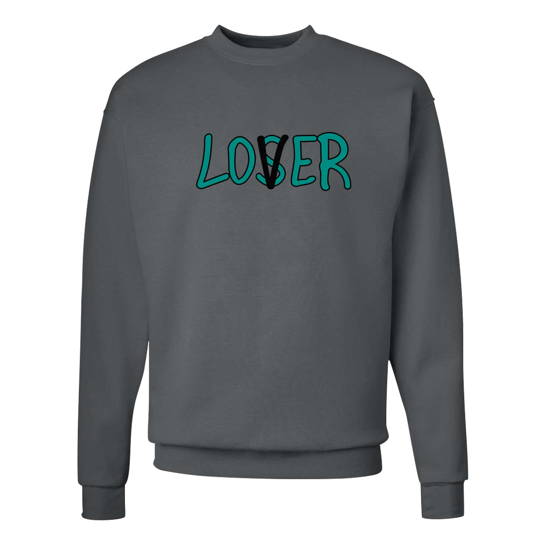 Stadium Green 95s Crewneck Sweatshirt | Lover, Smoke Grey