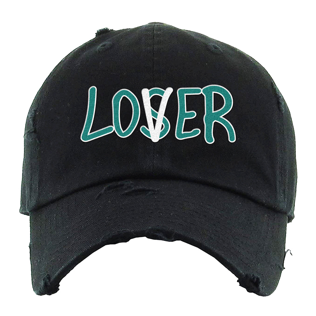 Stadium Green 95s Distressed Dad Hat | Lover, Black