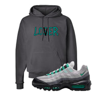 Stadium Green 95s Hoodie | Lover, Smoke Grey