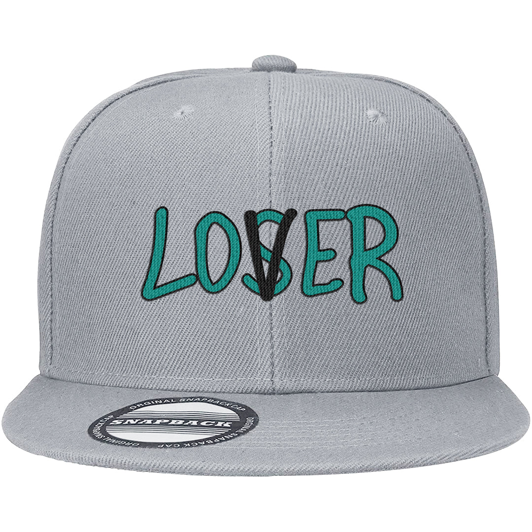 Stadium Green 95s Snapback Hat | Lover, Light Gray