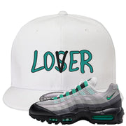 Stadium Green 95s Snapback Hat | Lover, White