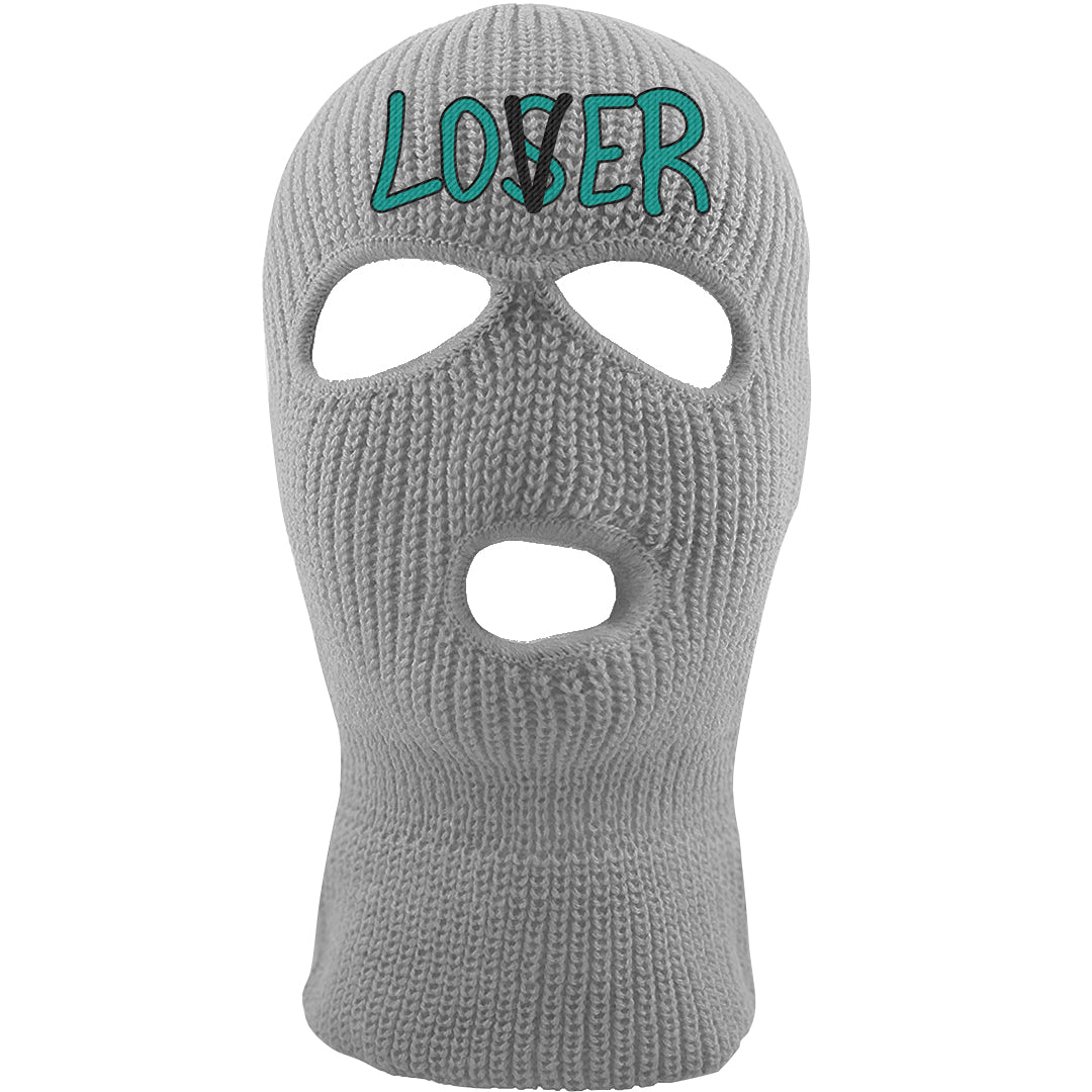 Stadium Green 95s Ski Mask | Lover, Light Gray