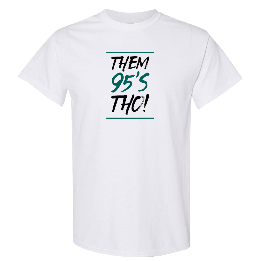 Stadium Green 95s T Shirt | Them 95s Tho, White