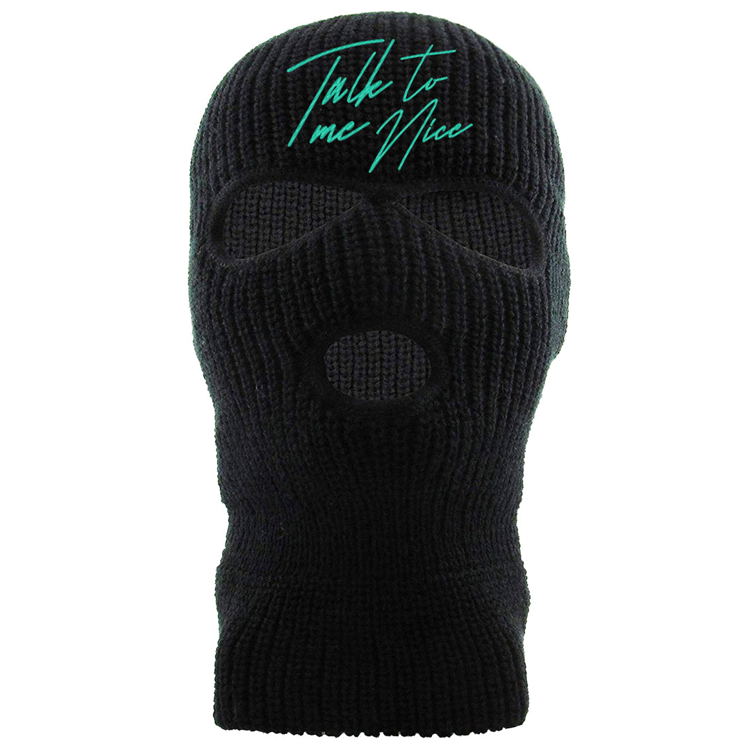 Stadium Green 95s Ski Mask | Talk To Me Nice, Black