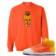 Candy Corn High Dunks Crewneck Sweatshirt | Sweater Bear, Orange