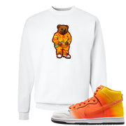 Candy Corn High Dunks Crewneck Sweatshirt | Sweater Bear, White