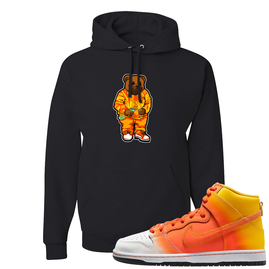 Candy Corn High Dunks Hoodie | Sweater Bear, Black