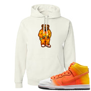 Candy Corn High Dunks Hoodie | Sweater Bear, White