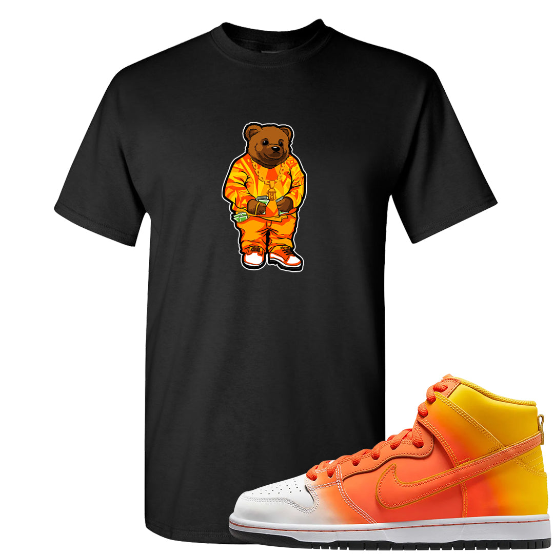 Candy Corn High Dunks T Shirt | Sweater Bear, Black