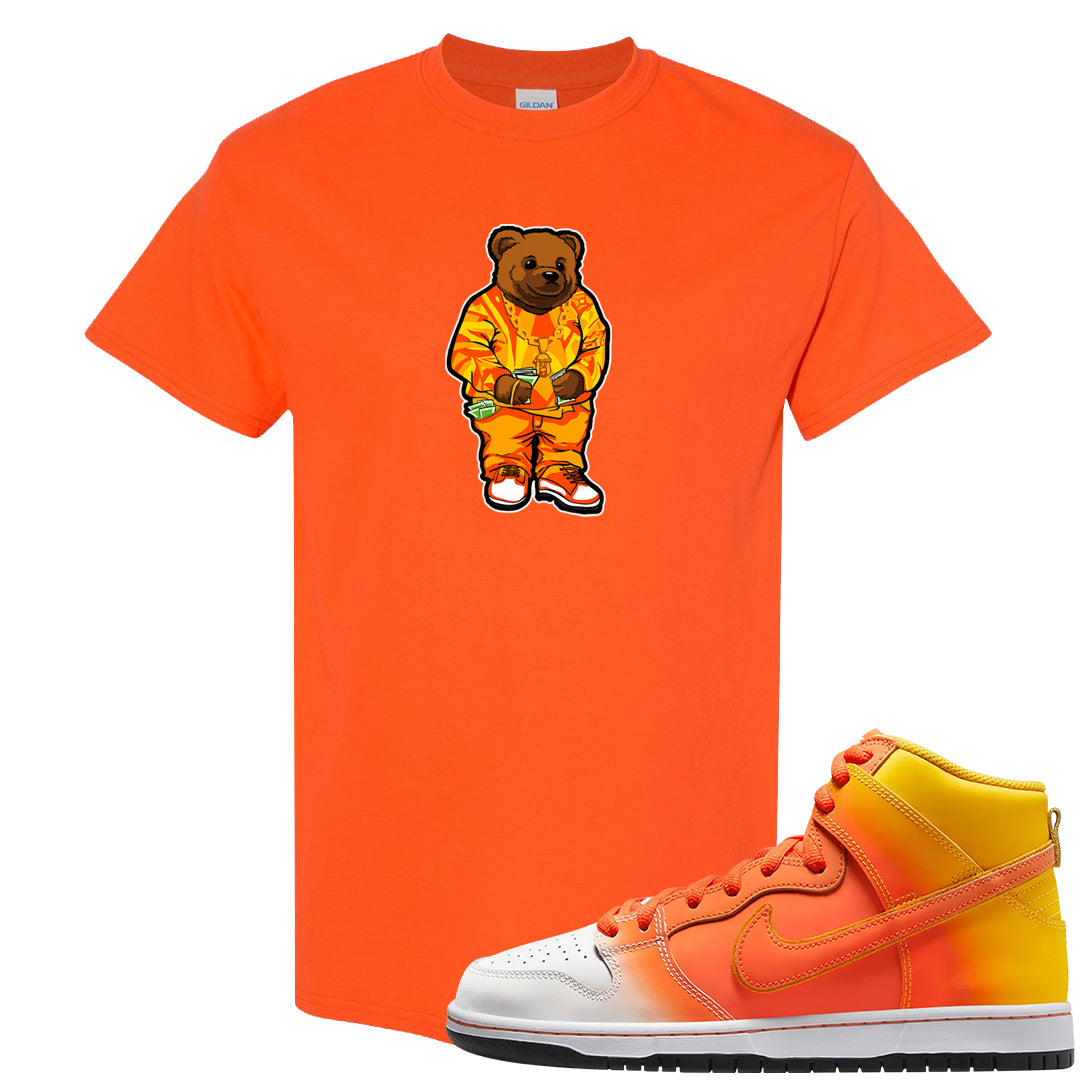 Candy Corn High Dunks T Shirt | Sweater Bear, Orange