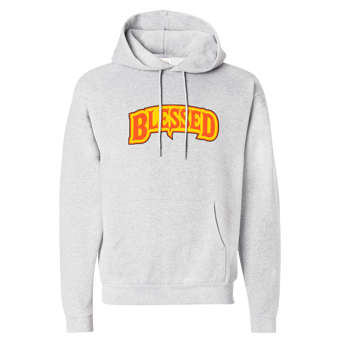Candy Corn High Dunks Hoodie | Blessed Arch, Ash