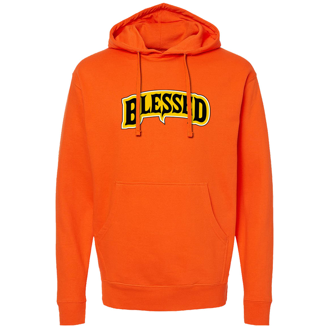 Candy Corn High Dunks Hoodie | Blessed Arch, Orange