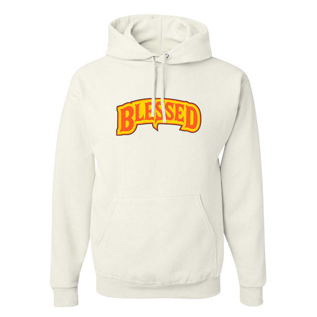 Candy Corn High Dunks Hoodie | Blessed Arch, White