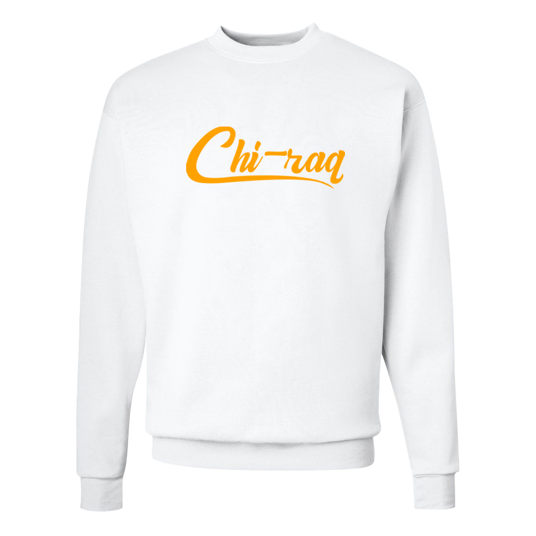 Candy Corn High Dunks Crewneck Sweatshirt | Chiraq, White