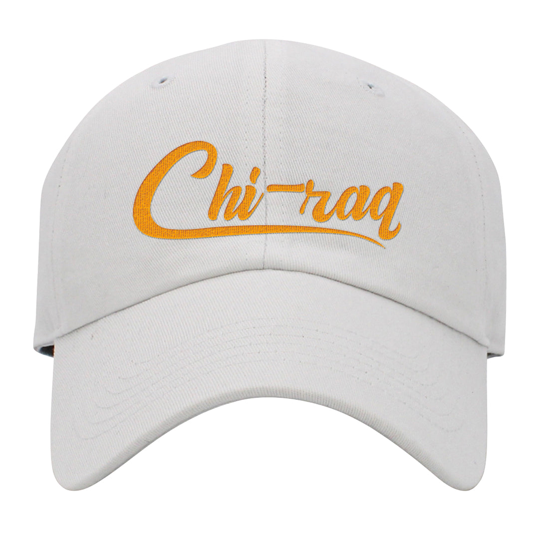 Candy Corn High Dunks Dad Hat | Chiraq, White