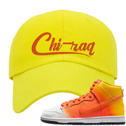 Candy Corn High Dunks Dad Hat | Chiraq, Yellow