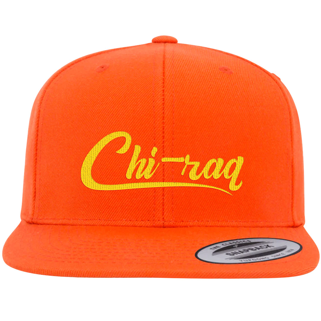 Candy Corn High Dunks Snapback Hat | Chiraq, Orange