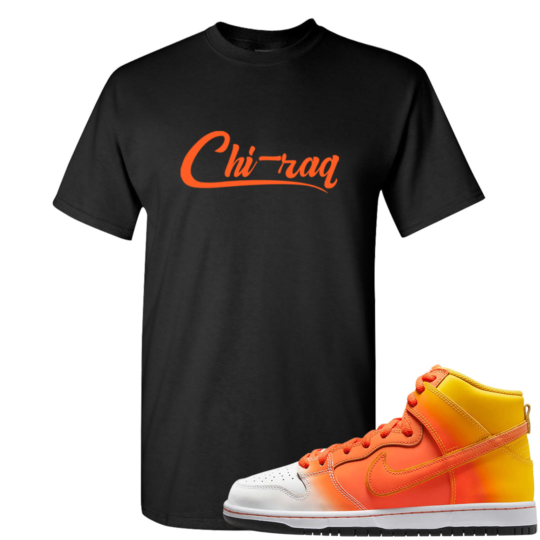 Candy Corn High Dunks T Shirt | Chiraq, Black