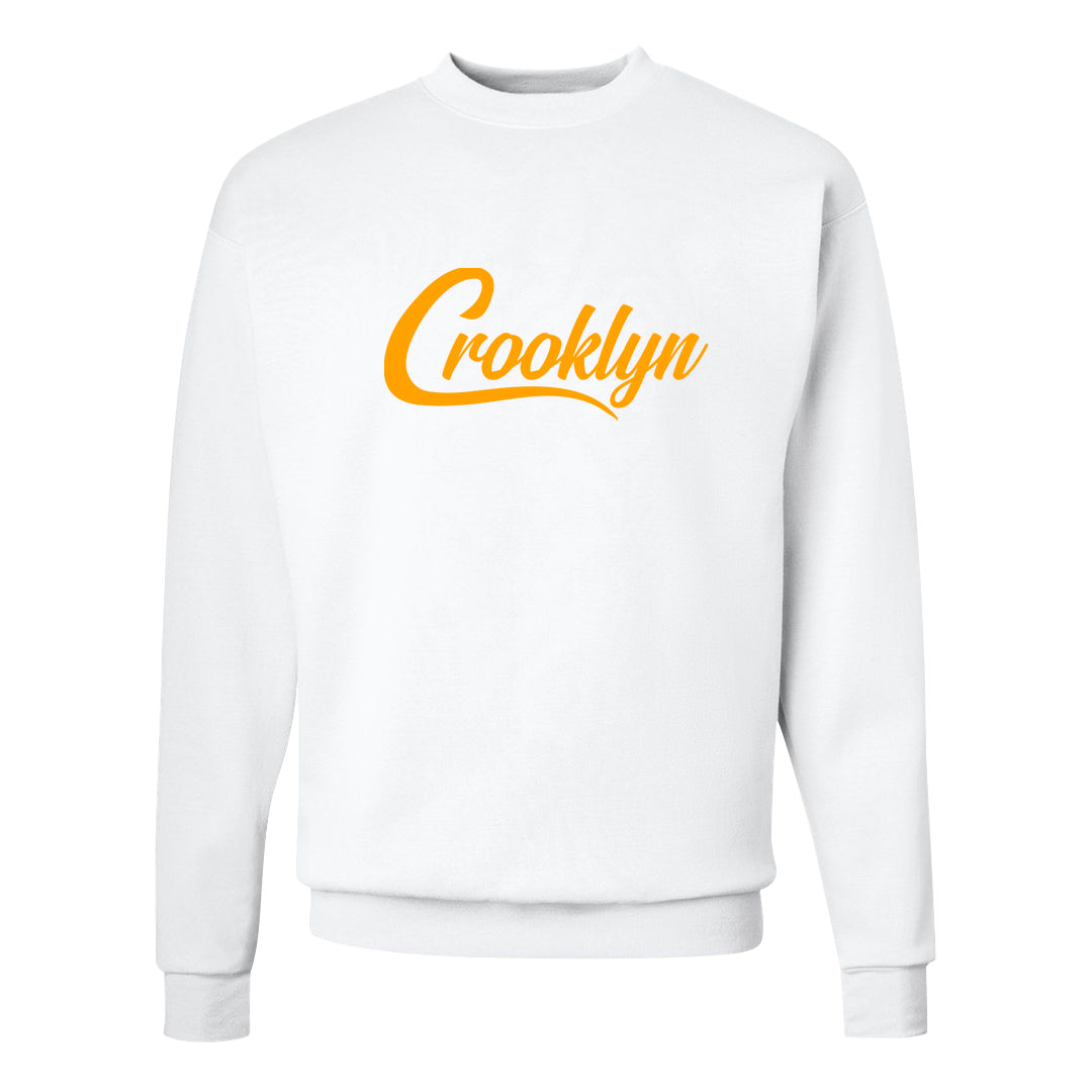 Candy Corn High Dunks Crewneck Sweatshirt | Crooklyn, White