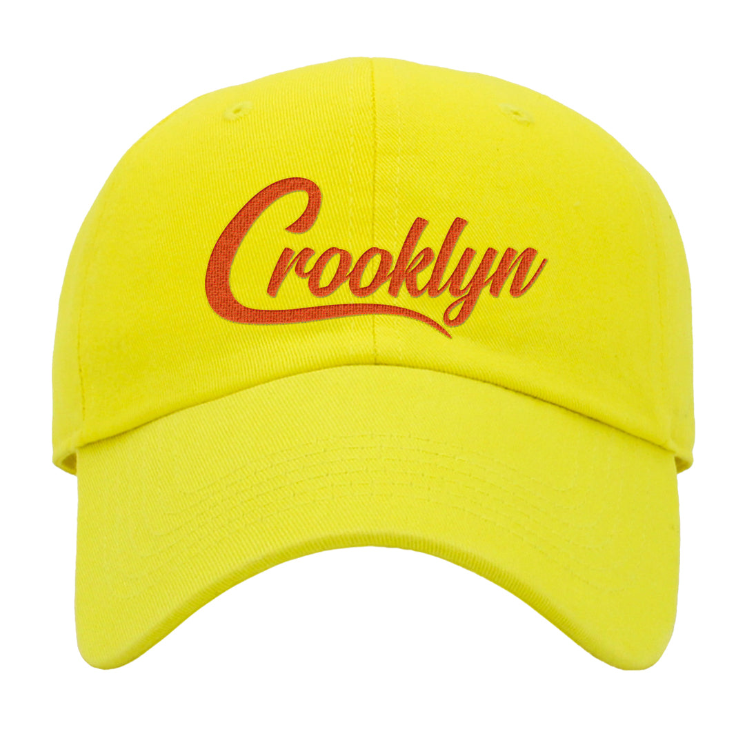 Candy Corn High Dunks Dad Hat | Crooklyn, Yellow