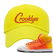 Candy Corn High Dunks Dad Hat | Crooklyn, Yellow