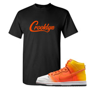 Candy Corn High Dunks T Shirt | Crooklyn, Black