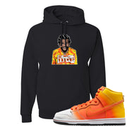 Candy Corn High Dunks Hoodie | Escobar Illustration, Black