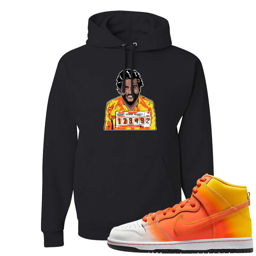 Candy Corn High Dunks Hoodie | Escobar Illustration, Black