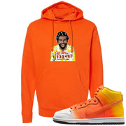 Candy Corn High Dunks Hoodie | Escobar Illustration, Orange