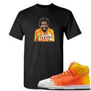 Candy Corn High Dunks T Shirt | Escobar Illustration, Black