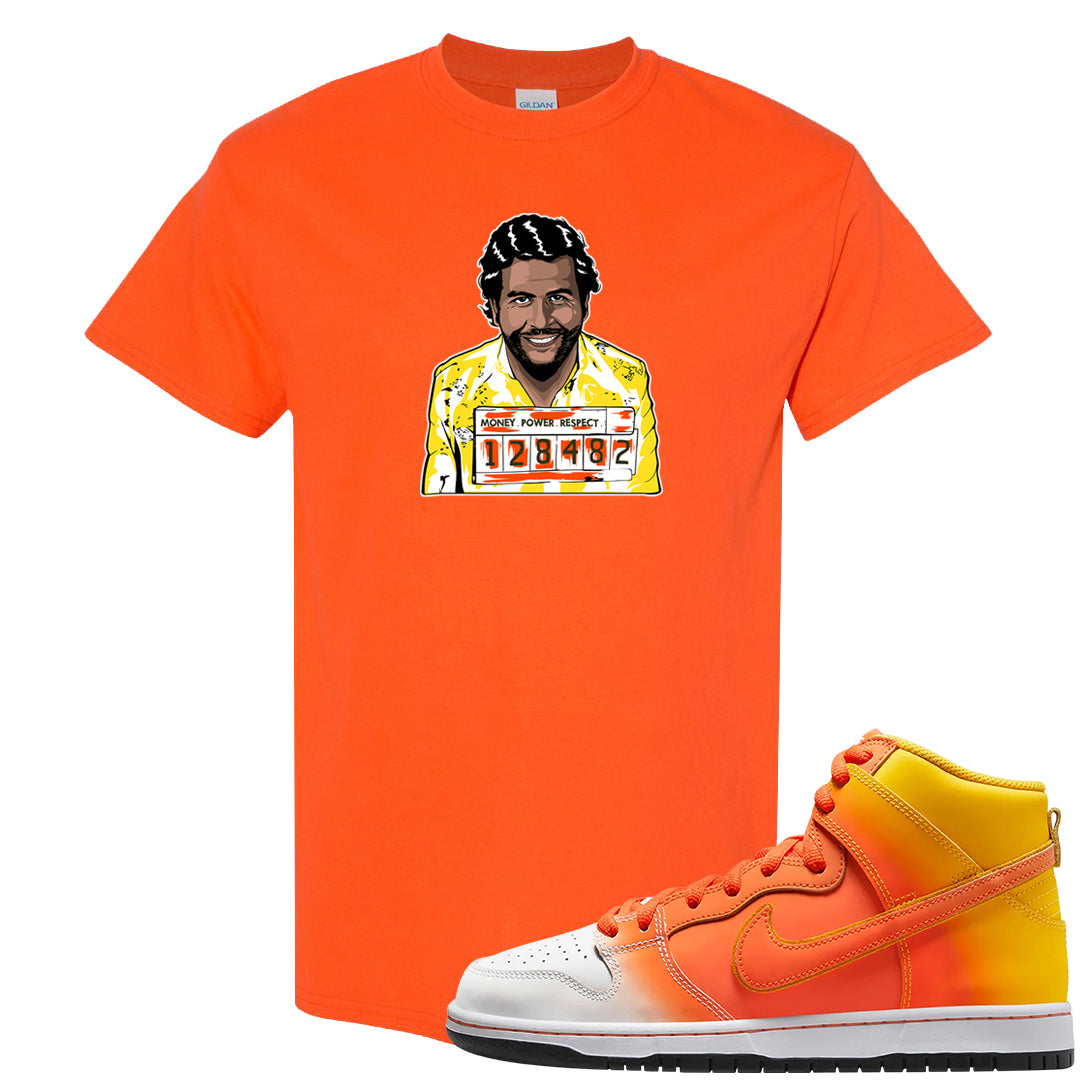 Candy Corn High Dunks T Shirt | Escobar Illustration, Orange