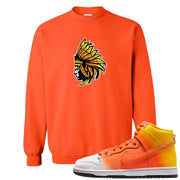 Candy Corn High Dunks Crewneck Sweatshirt | Indian Chief, Orange