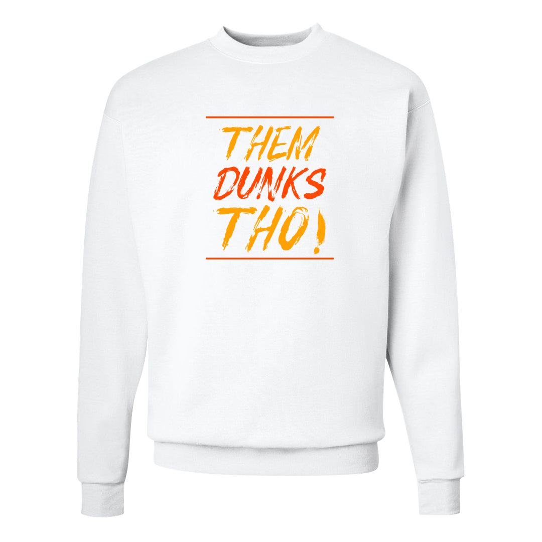 Candy Corn High Dunks Crewneck Sweatshirt | Them Dunks Tho, White