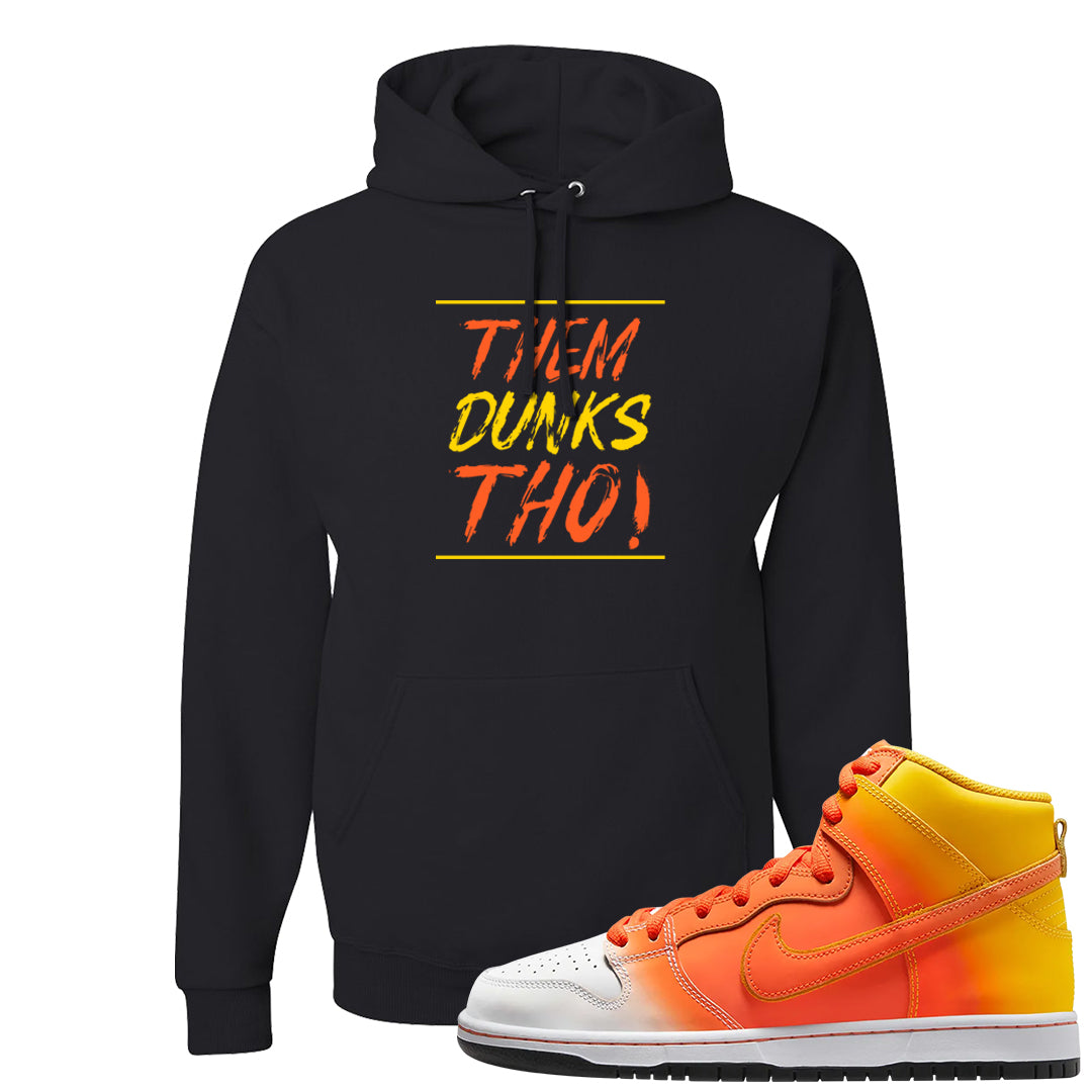 Candy Corn High Dunks Hoodie | Them Dunks Tho, Black