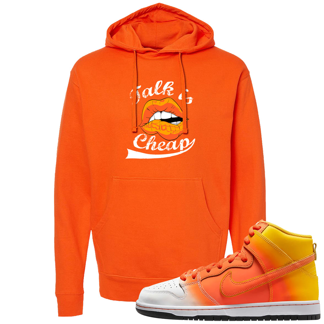 Candy Corn High Dunks Hoodie | Talk Lips, Orange