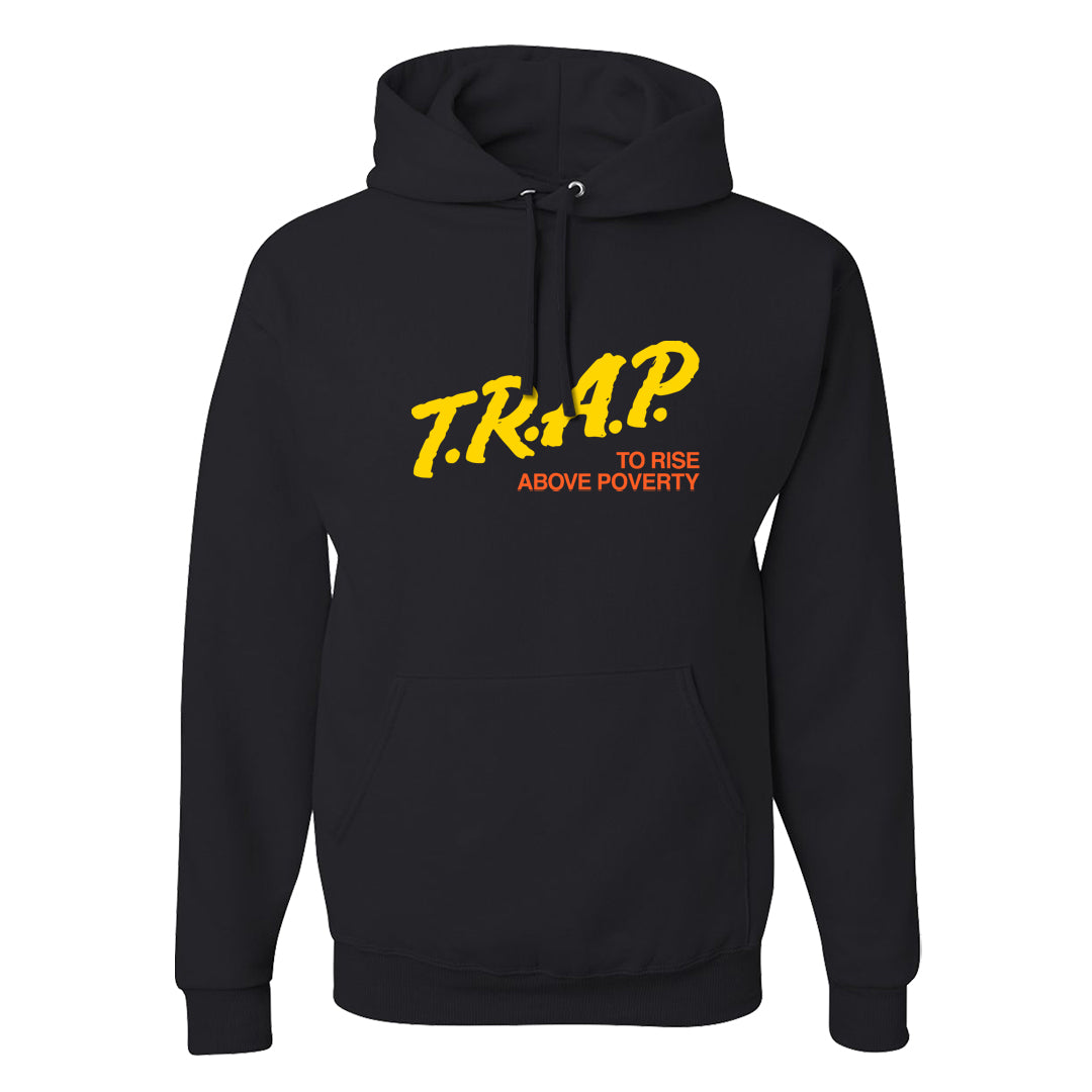Candy Corn High Dunks Hoodie | Trap To Rise Above Poverty, Black